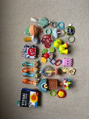 Bright Multicolor Baby Rattle & Teether Toy Set - Assorted Colors